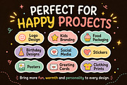 Smiley Pop – Playful Display Font, a Handwritten Font by Wow Magic (Thumbnail 2 of 6)