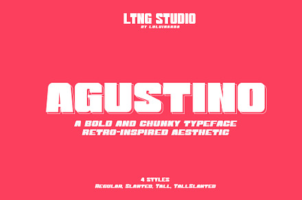Agustino Chunky Font