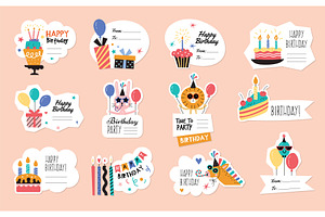 Paryt badges. Celebration birthday, an Object Illustration by Onyx