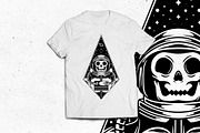 Astronaut Skull Space Logo Template, a Branding & Logo Template by vectorwithin (Thumbnail 3 of 4)