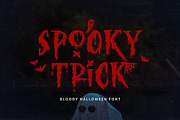 Spooky Trick - Creepy Halloween Font, a Font by Bale Type (Thumbnail 1 of 10)