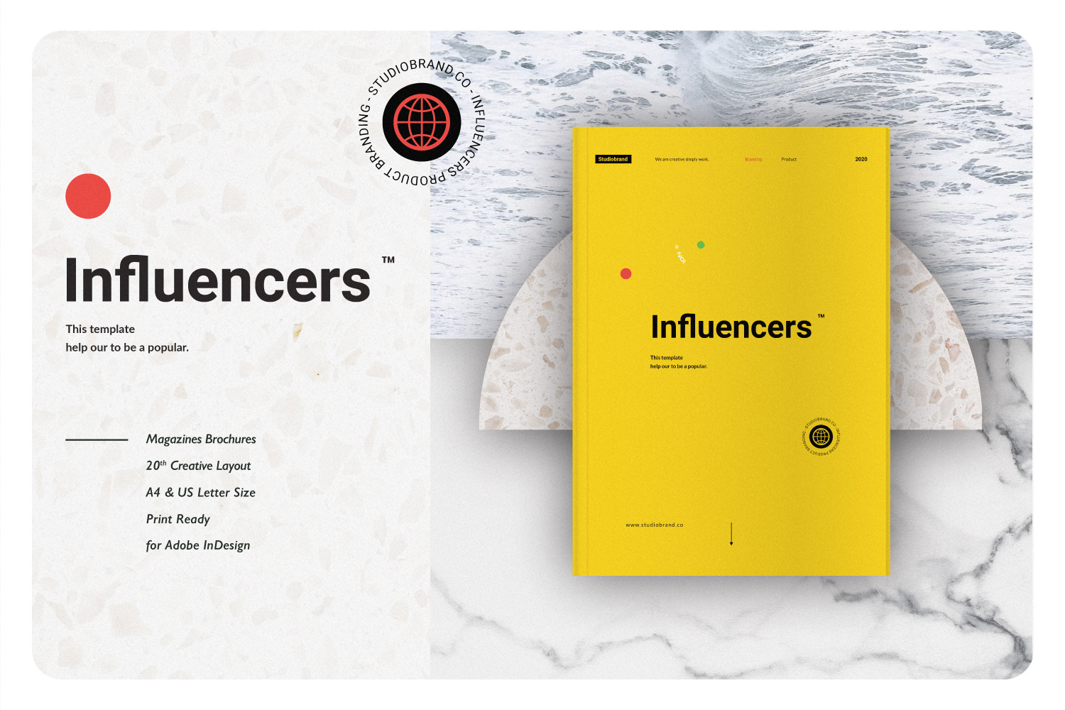 Influencers Business Brand, a Magazine Template by Typetemp Studio