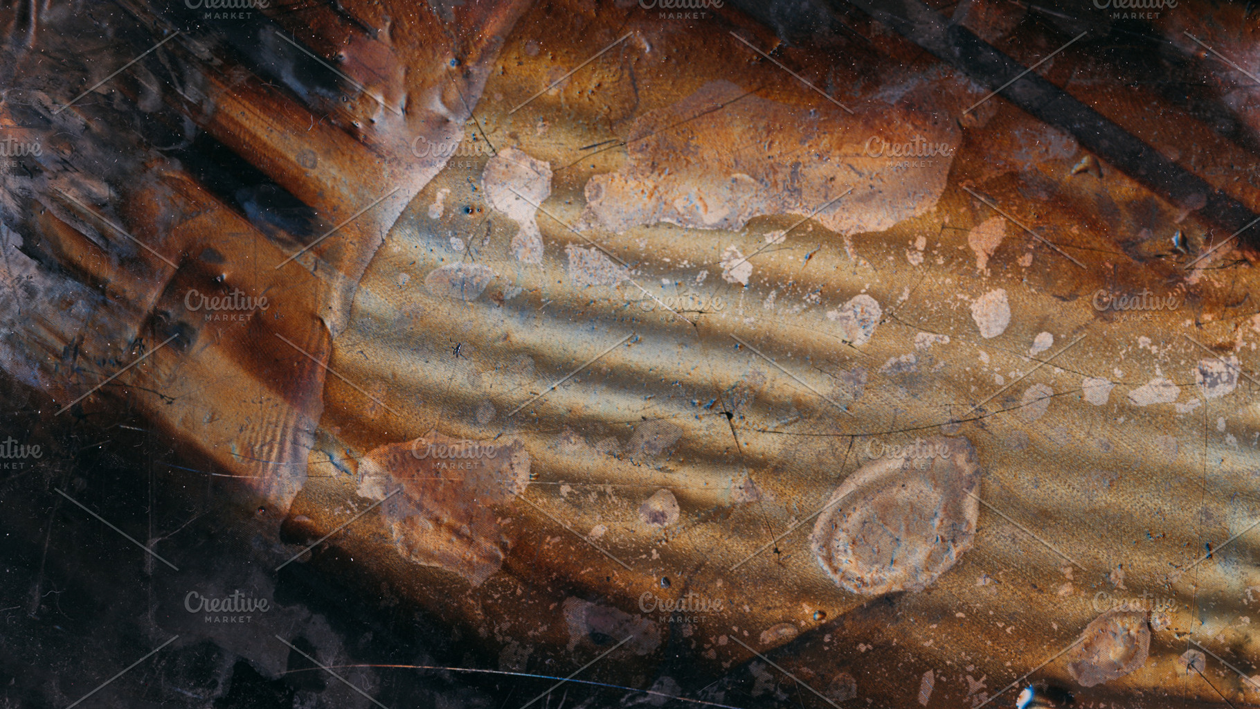 Rust texture wet stains dust scratch bubbles glass, a Background Photo by Photo Drive Studio