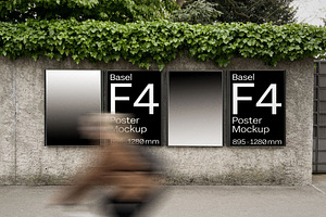 F4 Poster Mockup In Basel