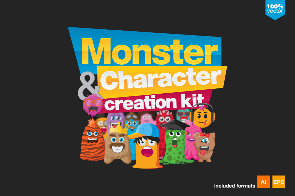 Monster and Character Creation Kit, an Illustration by Graphicdome (Photo 1 of 5)
