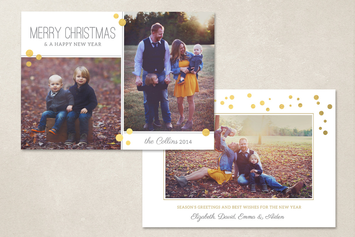 Christmas Card Template CC066, a Card Template by OtoStudio