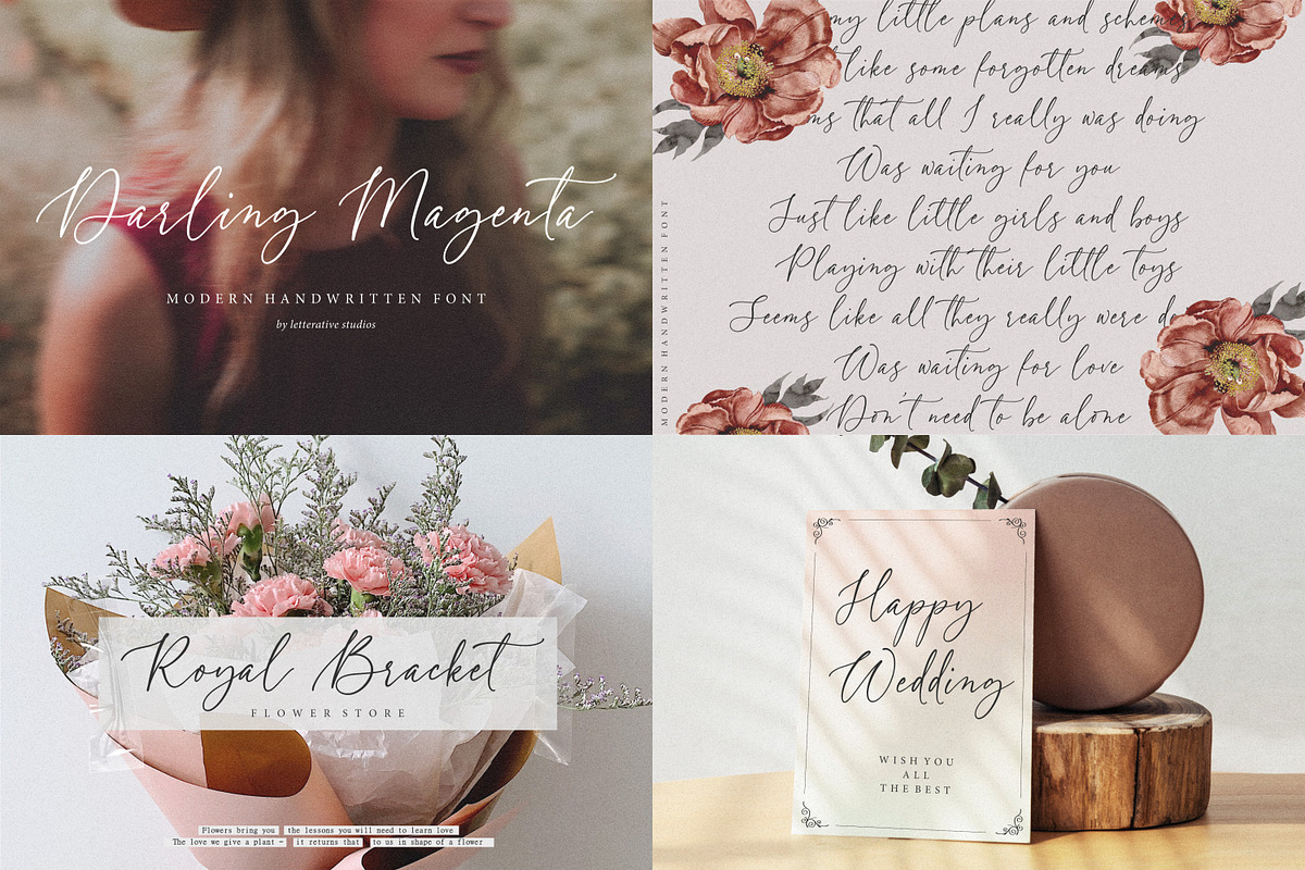 The Wedding Font Bundle!, a Script Font by Letterative Studio (Photo 6 of 9)