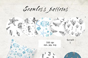 Ocean | Vector line art collection, an Illustration by Navenzeles (Thumbnail 9 of 11)