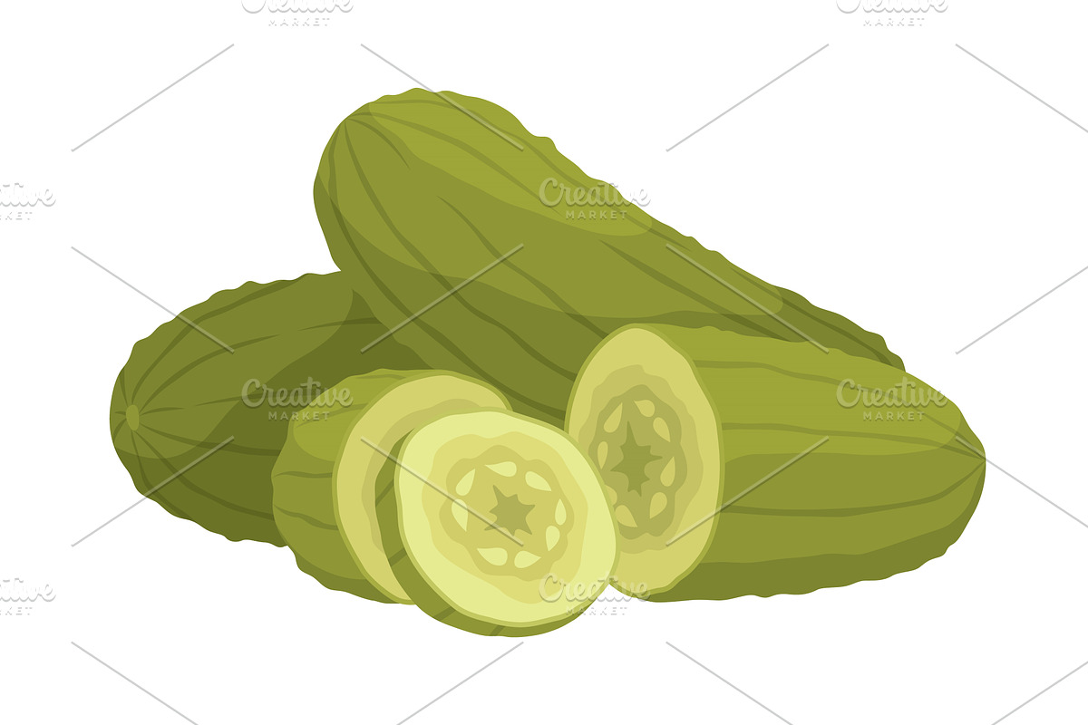 Homemade pickled cucumber, a Food Illustration by Things for designers