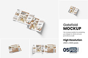 Gatefold Mockup, a Product Mockup by bimockup (Thumbnail 1 of 6)