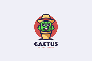 Cactus Mascot Cartoon Logo, a Branding & Logo Template by Artnivora.Std