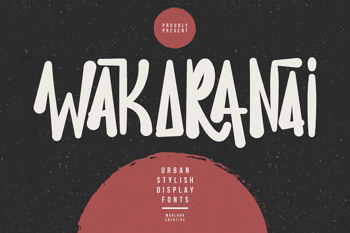 Wakaranai Urban Display Font, a Handwritten Font by Maulana Creative (Photo 1 of 7)