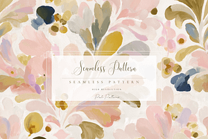 Pastel Floral Seamless Pattern PNG, a Pattern Graphic by Pati Charm Studio