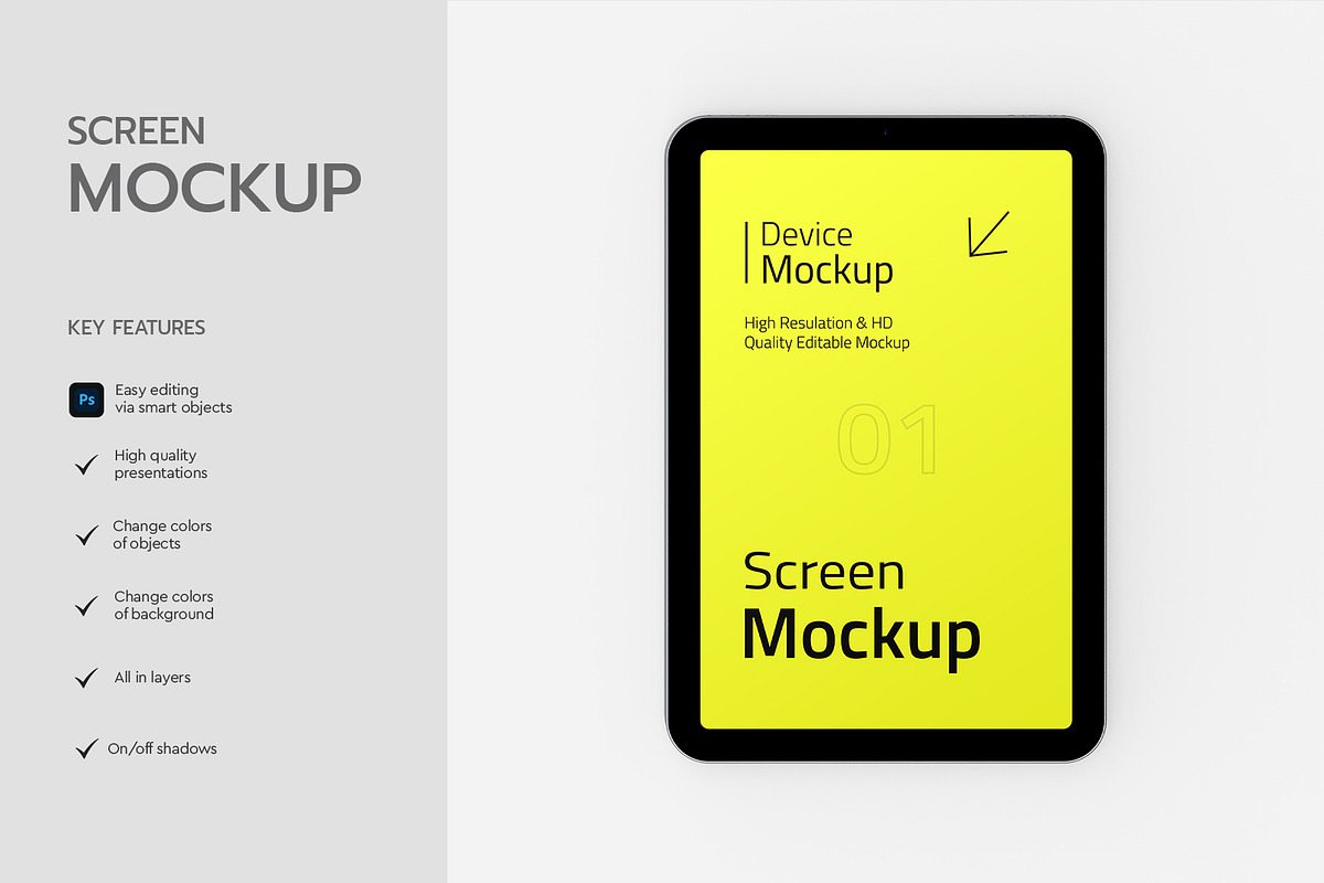 Tablet Device Screen Mockup, a Product Mockup by graphypix (Photo 2 of 4)