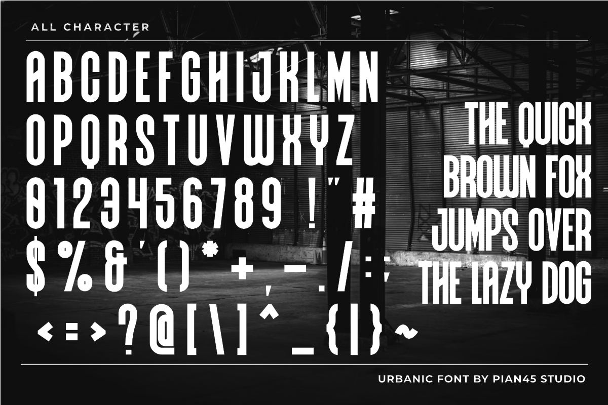 Urbanic - Urban Condensed Sans Font, a Sans Serif Font by Pian45 Studio (Photo 6 of 8)