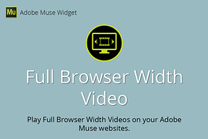 Full Browser Width Video Muse Widget