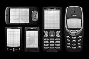 Retro Mobile Device Mockup Bundle, a Device Mockup by FLYERWRK (Thumbnail 2 of 11)
