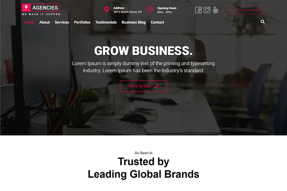 Agencies WordPress Theme - Agencies Pro preview 6