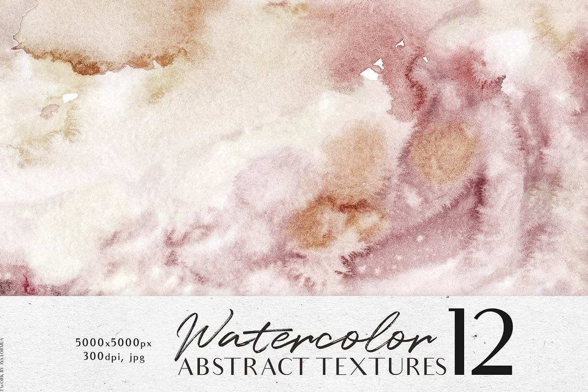 Mystical watercolor textures, a Texture Graphic by AyaLormus (Photo 5 of 15)