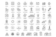 Renewable and non-renewable symbols, a Technology Illustration by Tettygreen (Thumbnail 1 of 3)