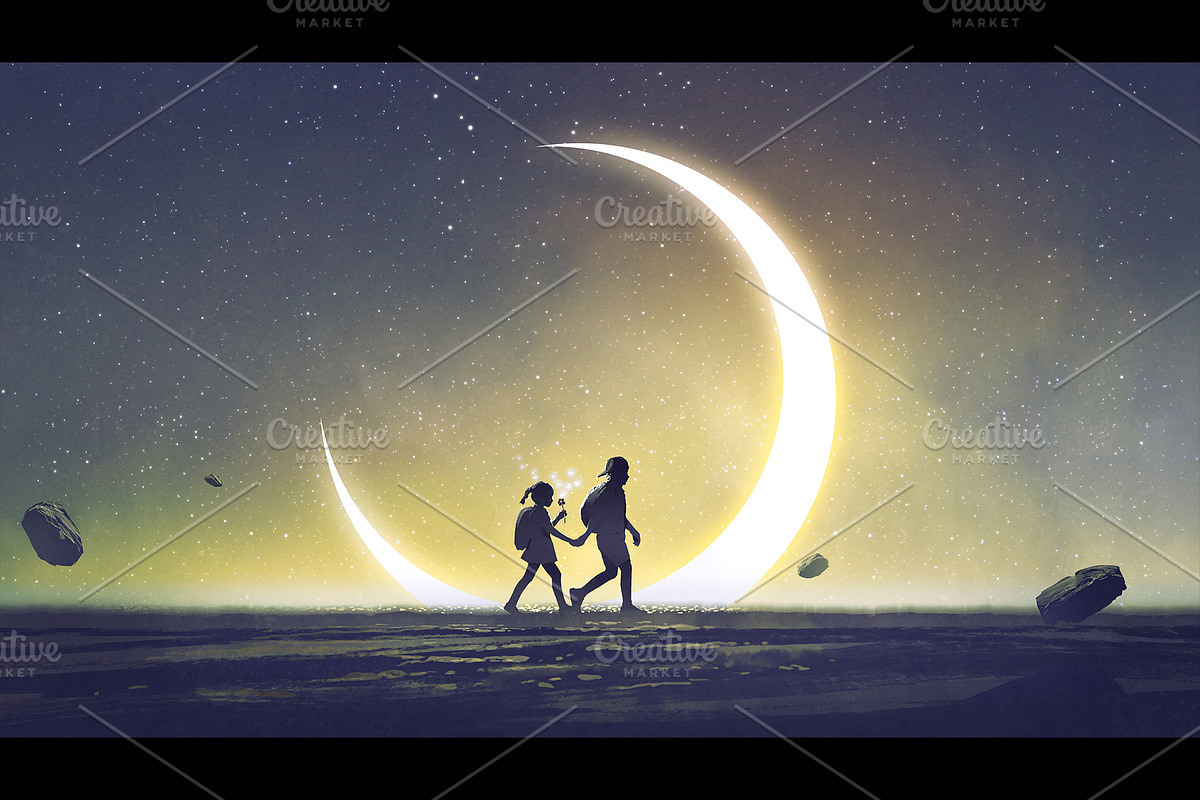 Starry fantasy painting collection, a Person Illustration by Grandfailure (Photo 3 of 7)