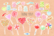 Watercolor candy. Valentine's Day, an Animal Illustration by Slastick (Thumbnail 7 of 7)