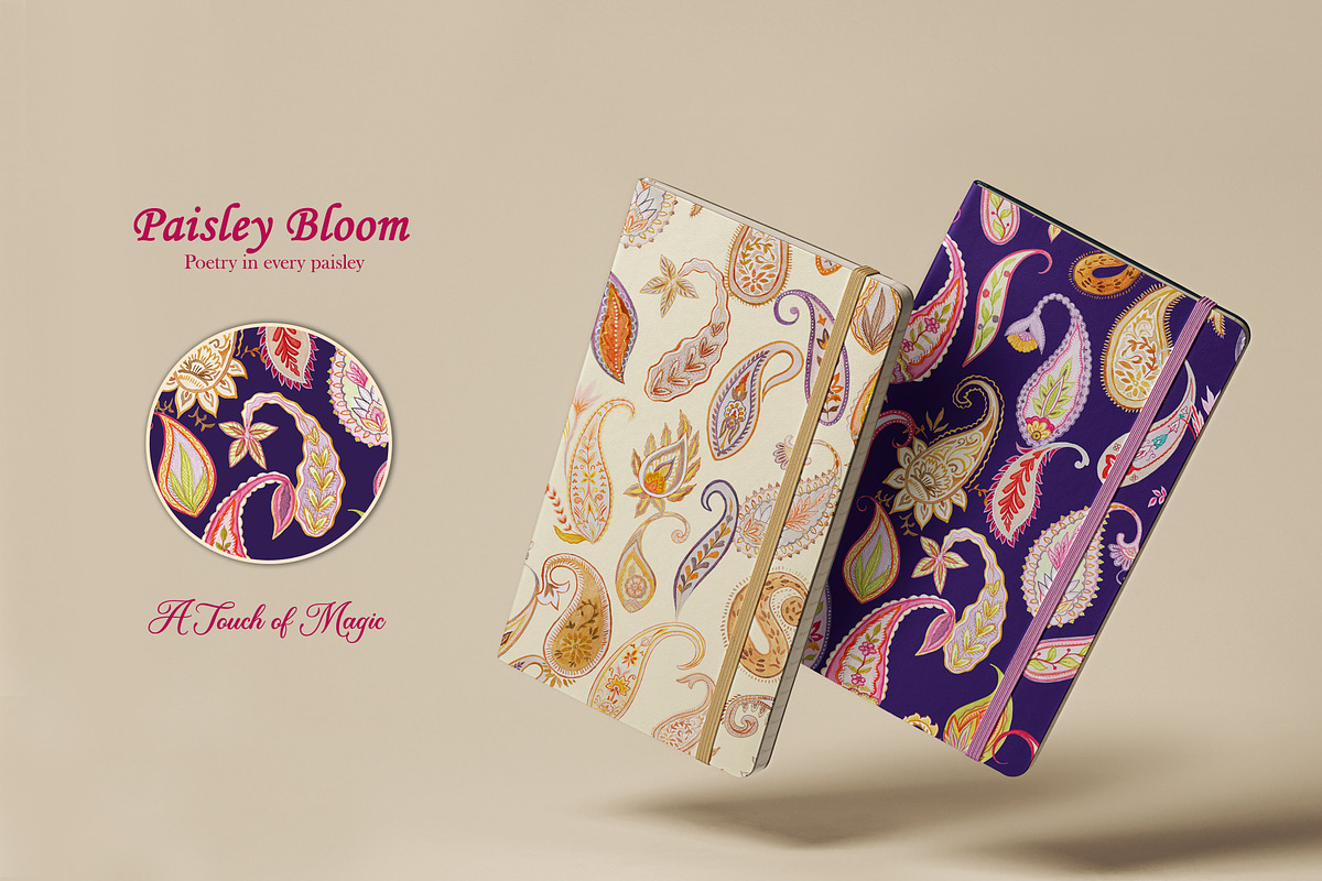 Paisley Bloom Prints & Patterns, a Pattern Graphic by GND ART STUDIO (Photo 7 of 8)