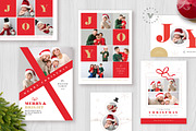 6 Simple Christmas Photo Cards, a Card Template by Vynetta (Thumbnail 1 of 4)