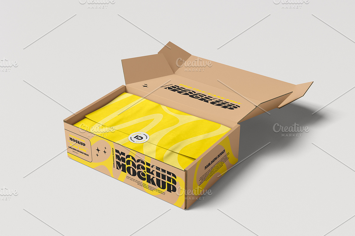 Cardboard Box Mockup Set, a Packaging Mockup by ForgeDesign (Photo 6 of 7)