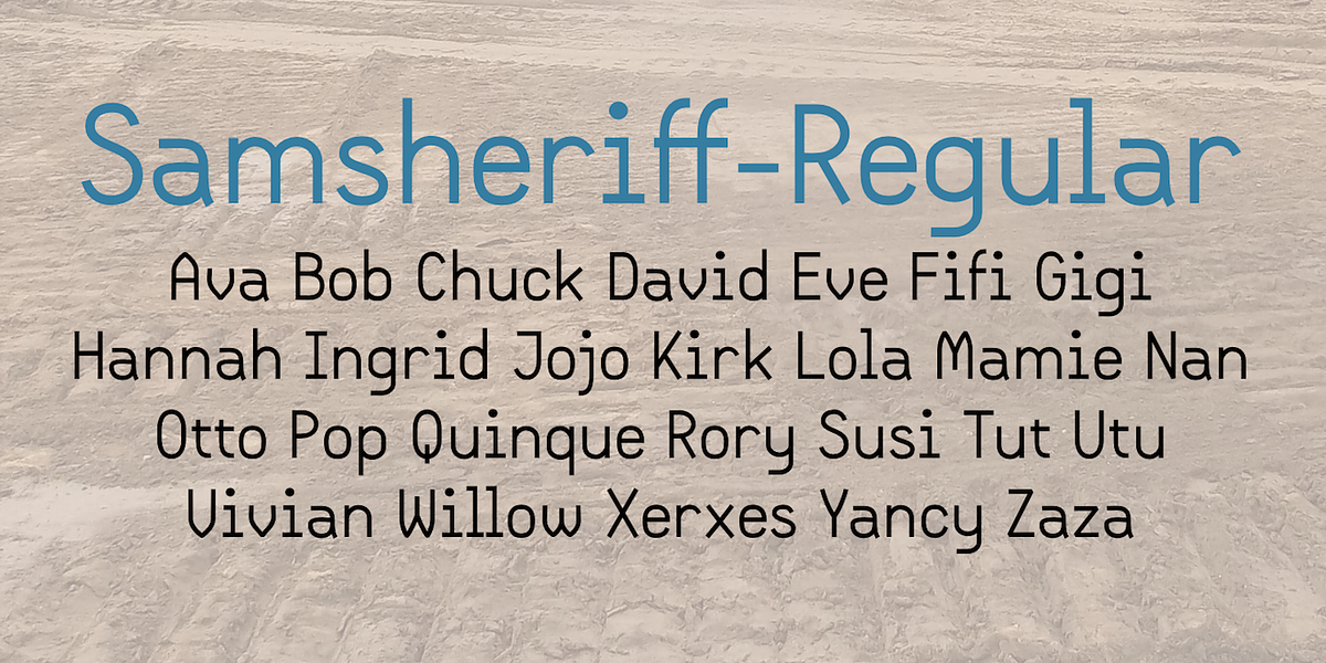 Samsheriff, a Sans Serif Font by Ingrimayne Type (Photo 4 of 7)