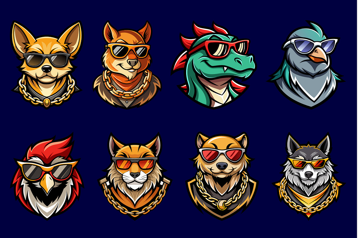 Animal Mascot Logo Illustration 5, an Illustration by Riswan Ratta (Photo 2 of 3)