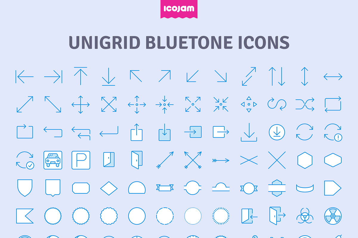 3552 Unigrid Bluetone icons, a Duotone Icon by Icojam store (Photo 12 of 14)