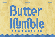 Butter Humble Food Rounded Sans Font