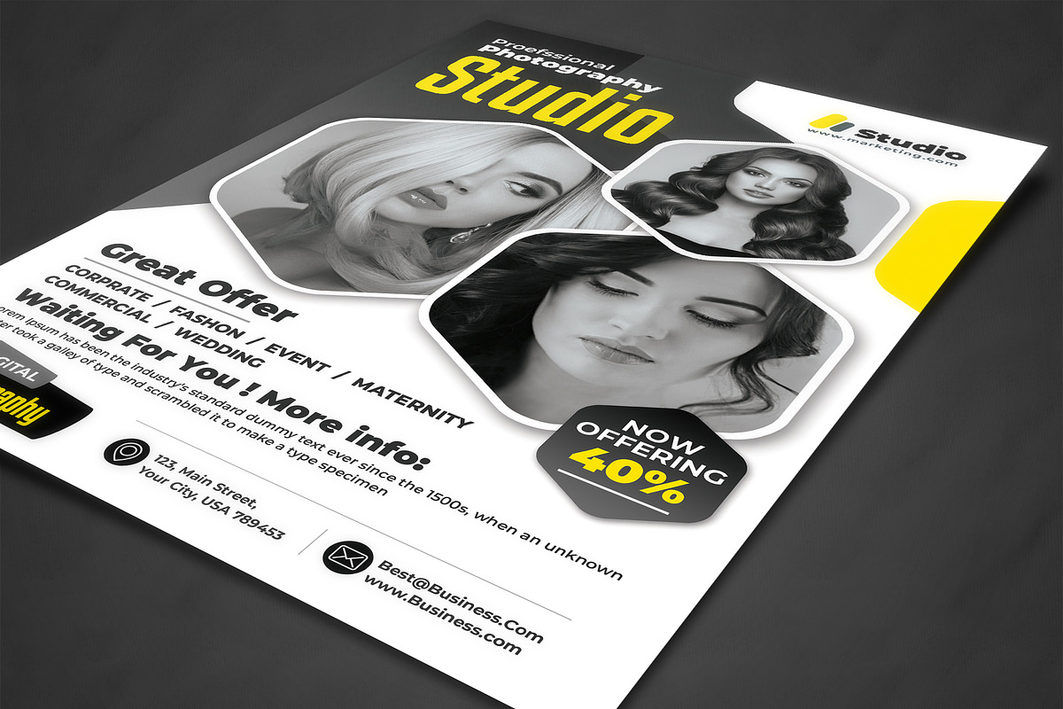 Photography Flyer, a Flyer Template by AfzaalGraphics (Photo 2 of 4)