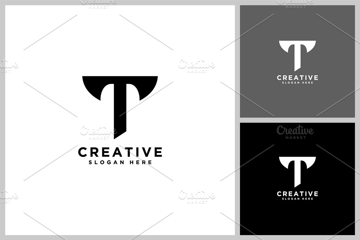 initials letter T abstract logo, a Branding & Logo Template by quadrazo