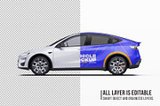 2026 Performance EV Crossover Set, an Advertising Mockup by Halal Graphic Studio (Thumbnail 5 of 12)