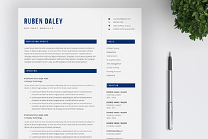 Modern Resume Template Cover letter