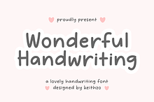 Wonderful Handwriting - Notes Font
