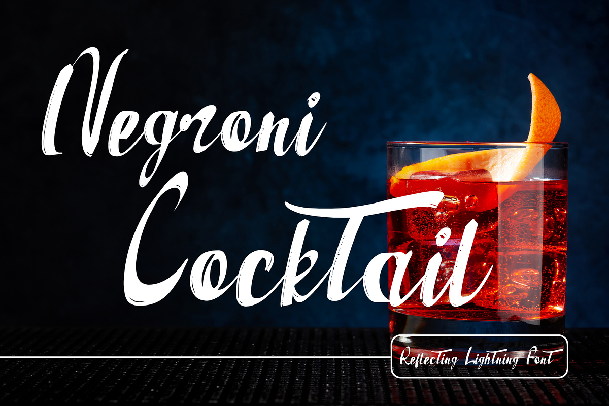 Reflecting Lightning - Brush Font, a Script Font by 177Studio (Photo 2 of 7)
