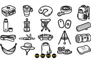 Outdoor Camping Gear Clipart Set, an Illustration by designvectx (Thumbnail 3 of 3)