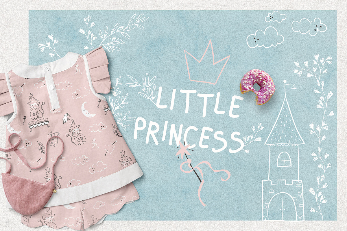 Princess♡ Illustrations & Patterns, an Illustration by Julia Shvets (Photo 1 of 6)
