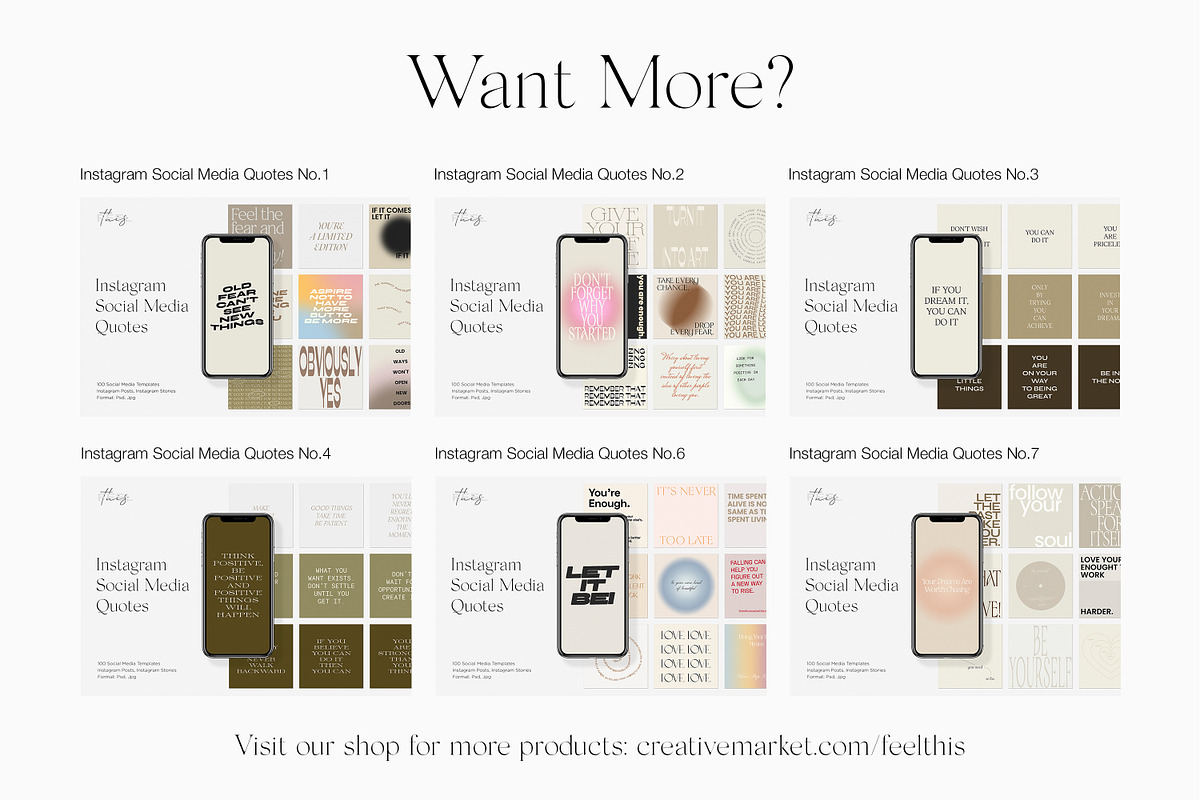 Instagram Social Media Quotes PS, a Social Media Template by Feel This (Photo 18 of 18)