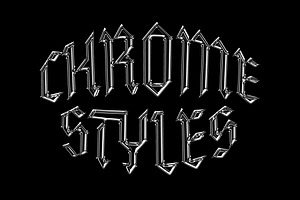 Galactic Chrome Text Styles