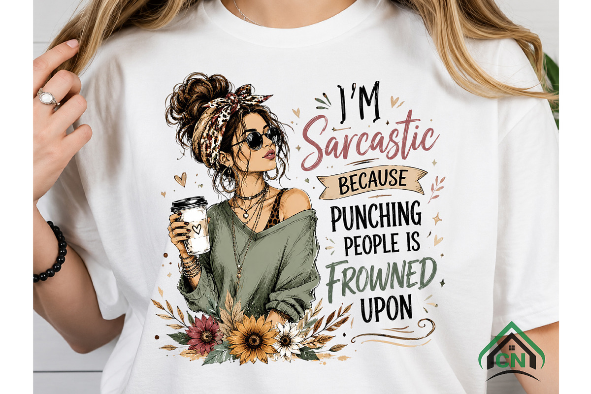 Sarcastic Woman Coffee PNG, a Seasonal Illustration by Craft Nest (Photo 4 of 5)