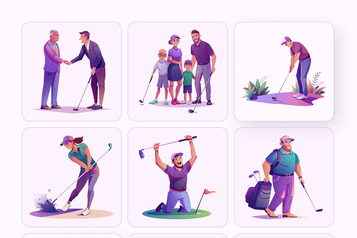 Golf Club Vector Illustration, a Duotone Icon by Vectors Market (Photo 9 of 10)