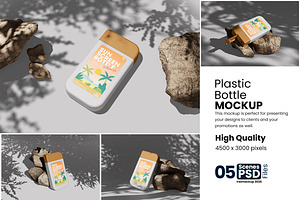 Professional Plastic Bottle Mockup