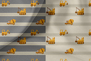 Construction trucks patterns, a Pattern Graphic by watercolor kamill (Thumbnail 5 of 10)