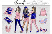navy pink fashion clipart high heels, an Illustration by Personal Epiphany (Thumbnail 3 of 5)