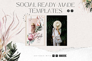BOHO STYLED TEMPLATES CANVA, a Presentation Template by Alisa Mikibith Art (Thumbnail 2 of 9)