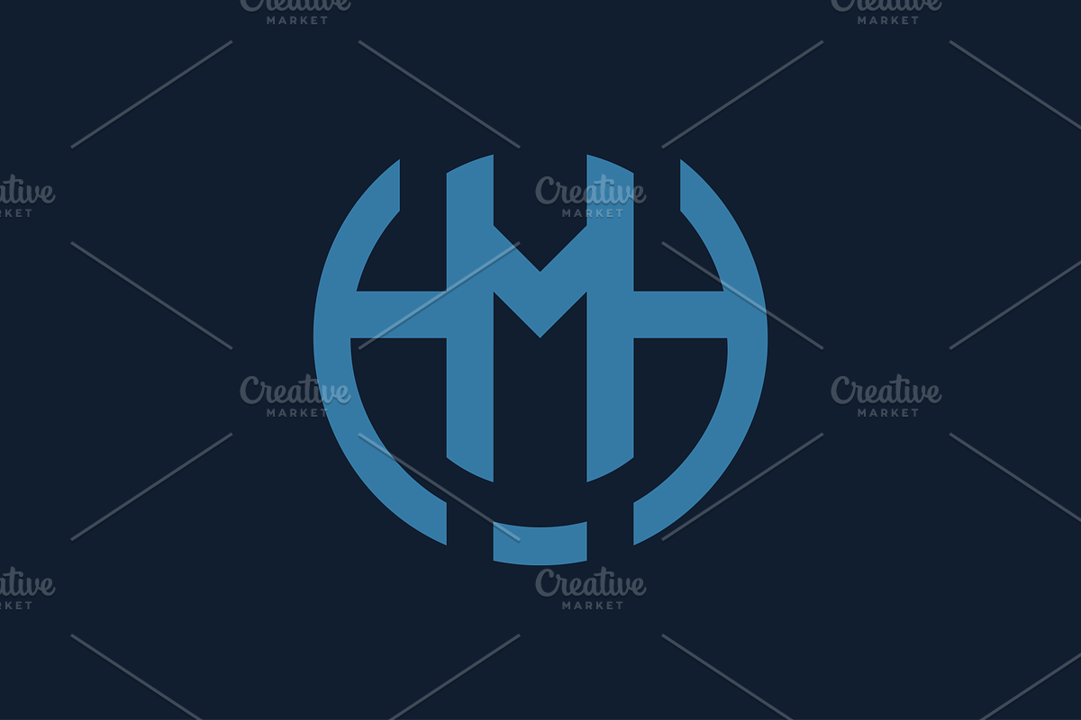 Letter HMH Logo